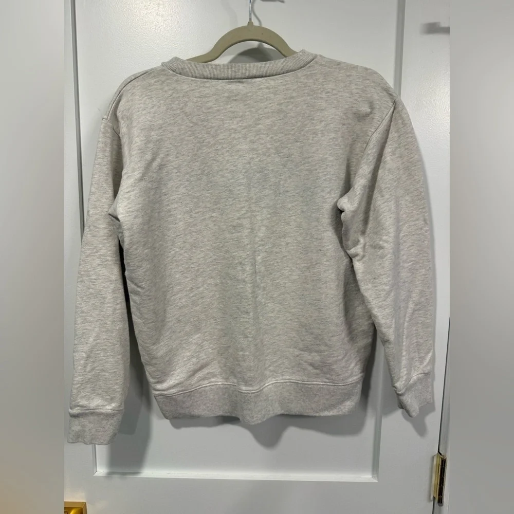 J. Crew Women’s Pale Stone Heather Montauck Crewneck Sweatshirt - Size Small